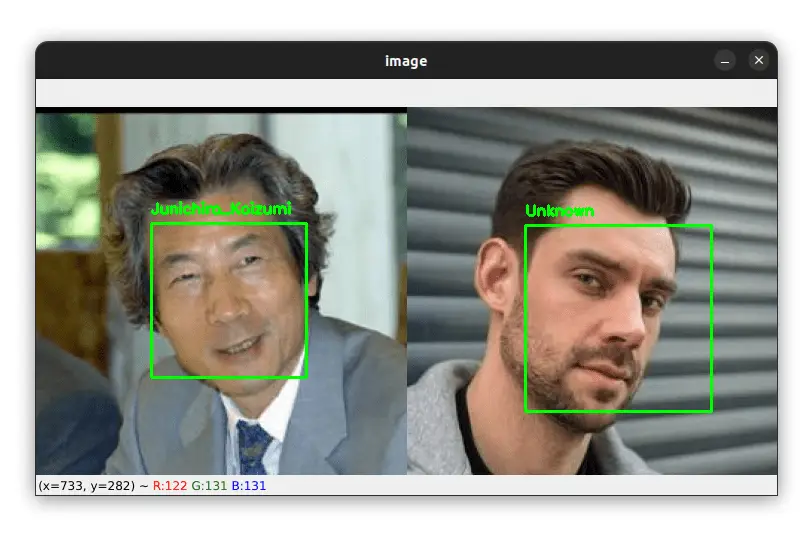 Face recognition examples